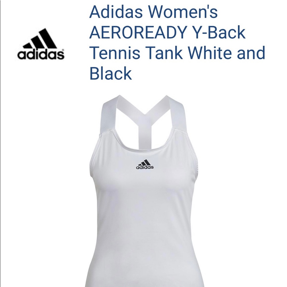 Adidas white Y Tank new with tags size small women’s